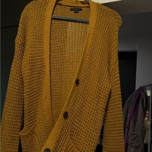 Women’s Mustard Cardigan Sweater